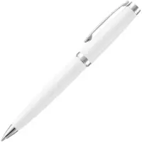 Ручка шариковая Letra Chrome, глянцевая, белая Ручка шариковая Letra Chrome, глянцевая, белая