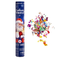 Новогодняя хлопушка пневматическая &laquo;Дед Мороз&raquo;, 30 см, на новый год