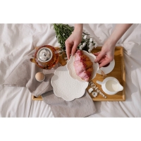 Тарелка фарфоровая обеденная Доляна &laquo;Сьюзен&raquo;, d=20,5 см, цвет белый