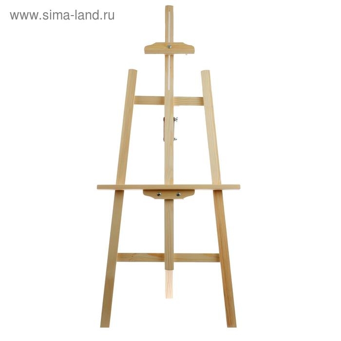 Мольберт тип «Лира» 145 х 52 см, планка с скользящей фиксацией , с бегунком, неокрашенное дерево, Calligrata №9 Мольберт тип «Лира» 145 х 52 см, планка с скользящей фиксацией , с бегунком, неокрашенное дерево, Calligrata №9