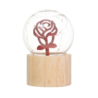 Ночник «Шар-роза» LED 3хAG10 шар 8см 6,5х6,5х11,5см Ночник «Шар-роза» LED 3хAG10 шар 8см 6,5х6,5х11,5см