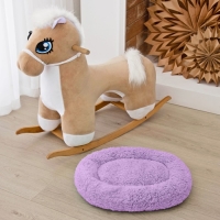 Лежанка для собак и кошек "Уют", мягкий мех, 50 х 42 х 11 см, фиолетовая Лежанка для собак и кошек "Уют", мягкий мех, 50 х 42 х 11 см, фиолетовая