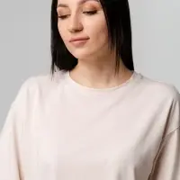 Футболка унисекс оверсайз Street Vibes, бежевая, размер M/L Футболка унисекс оверсайз Street Vibes, бежевая, размер M/L