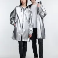 Дождевик Palladio Pockets, серебристый, размер XXL