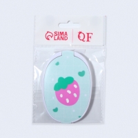 Зеркало складное &laquo;Клубника&raquo;, с расчёской, 6,5 &times; 9,5 см