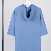 Футболка оверсайз унисекс с капюшоном Neofit, синяя, размер M/L