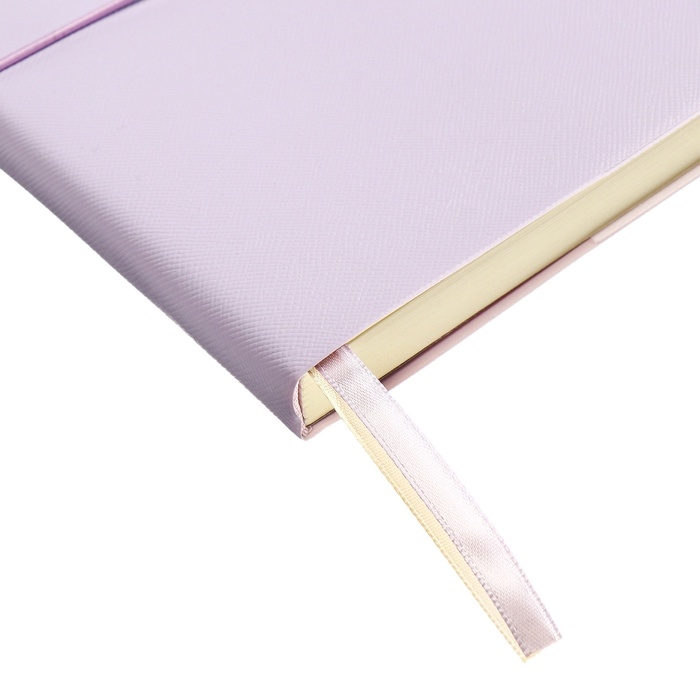 Ежедневник недатированный A5 136 листов deVENTE. Jane, мягкая обложка пвх, резинка, перфорация, ляссе, блок 70, сиреневый