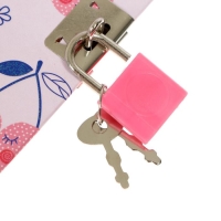 Записная книжка на замочке "Ягоды/Фрукты" А5-, 45 листов, в линейку, на гребне, МИКС Записная книжка на замочке "Ягоды/Фрукты" А5-, 45 листов, в линейку, на гребне, МИКС