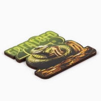 Магнит новогодний деревянный &laquo;Новый год: Богатого 2025&raquo;, 8 х 7.7 см