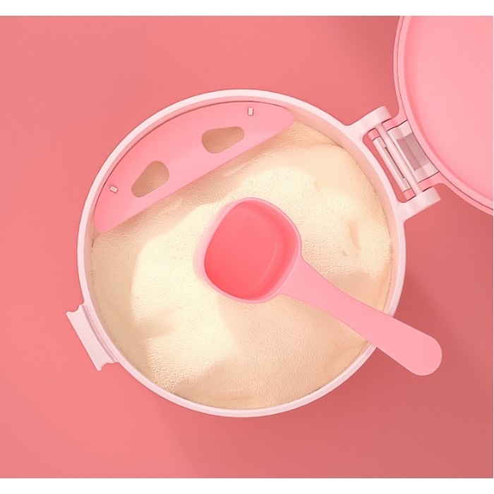 Контейнер для детского питания Мишка 1, 250 мл, цвет розовый