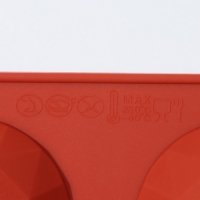 Форма для выпечки Доляна &laquo;Бриллиант&raquo;, силикон, 8 ячеек, 29&times;17&times;2,2 см, d=5,8 см, цвет коричневый