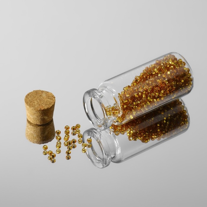 Баночки для хранения бисера, d = 2,2 × 5 см, 5 шт Баночки для хранения бисера, d = 2,2 × 5 см, 5 шт