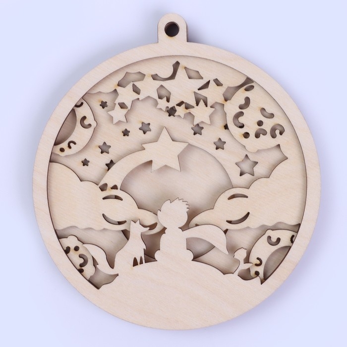 Заготовки для творчества. Деревянная ёлочная подвеска «Новый год! Маленький мечтатель» Заготовки для творчества. Деревянная ёлочная подвеска «Новый год! Маленький мечтатель»