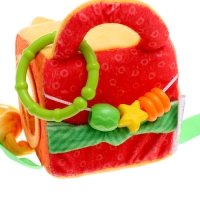 Развивающая игрушка &laquo;Кубик: Котик&raquo;, с прорезывателем, шуршит и звенит