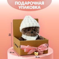 Новогодняя мягкая игрушка Снежинка Marta, кошечка, на новый год , 25 см.