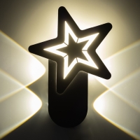 Бра "Звезда" LED 4000К 10Вт черный 20х15х4см Бра "Звезда" LED 4000К 10Вт черный 20х15х4см