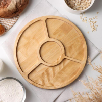 Менажница Доляна, d=27 см, 4 секции, берёза Менажница Доляна, d=27 см, 4 секции, берёза