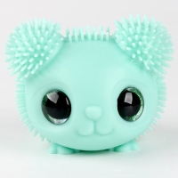 Мяч детский резиновый ёжка световой &laquo;Большие глазки&raquo;, цвета МИКС , в шоубоксе