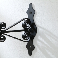 Кронштейн для кашпо кованый, 25 см, металл, чёрный Кронштейн для кашпо кованый, 25 см, металл, чёрный