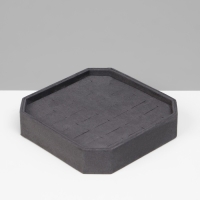 Подставка для колец &laquo;Ромб&raquo;, 26 мест, 16&times;16&times;3,6см, цвет серый