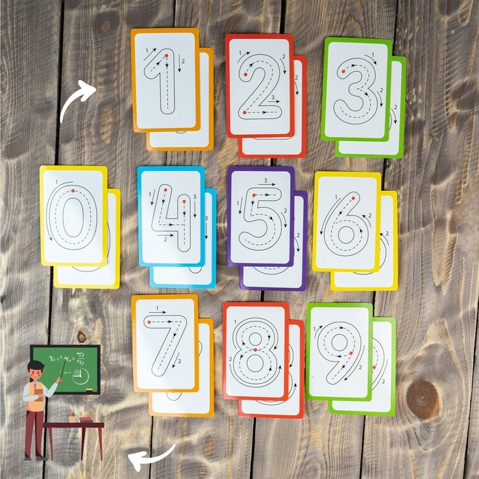 Набор пиши-стирай &laquo;Учу и пишу цифры&raquo;