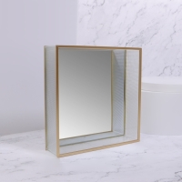 Органайзер для хранения «RIPPLES», стеклянный, с зеркальным дном, 1 секция, 20 × 20 × 5 см, цвет прозрачный/медный Органайзер для хранения «RIPPLES», стеклянный, с зеркальным дном, 1 секция, 20 × 20 × 5 см, цвет прозрачный/медный