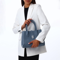 Сумка женская на молнии, TEXTURA, средний размер, цвет синий Сумка женская на молнии, TEXTURA, средний размер, цвет синий