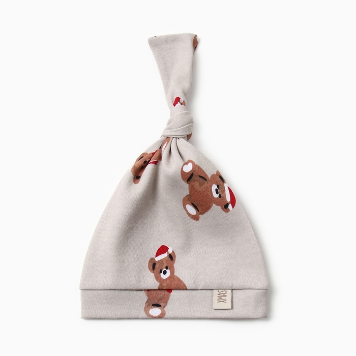 Комбинезон  с шапочкой Крошка Я "Новогодние медвежата", рост 80-86 см