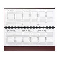 Планинг датированный 2025 года, 64 листа, Attomex Orion, твердая обложка бумвинил с поролоном, тиснение фольгой, блок 70 г/м2, коричневый, 294 х 142мм