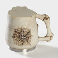 Кружка «Череп», 400 мл, цвет бежевый Кружка «Череп», 400 мл, цвет бежевый