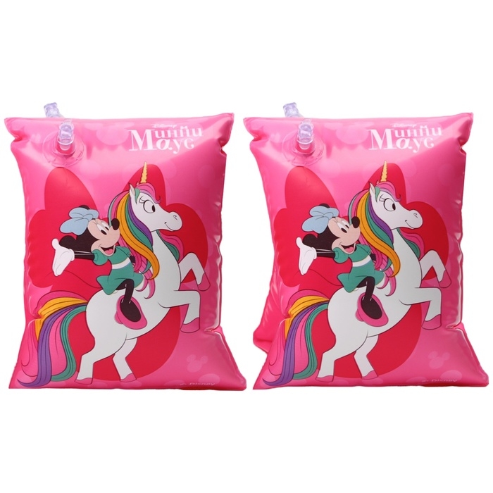 Нарукавники &laquo;Минни Маус&raquo;, детские, для плавания, 20х16 см., цвет розовый