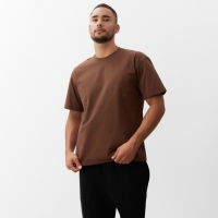 Футболка мужская MINAKU, цвет коричневый, размер 42-44