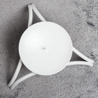 Подсвечник металл на 1 свечу "Олимп", 4х11 см, белый Подсвечник металл на 1 свечу "Олимп", 4х11 см, белый