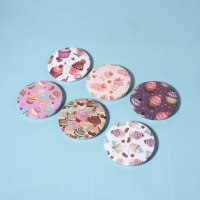 Зеркало складное &laquo;Сладости&raquo;, d = 7,5 см, рисунок МИКС