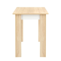 Стол обеденный Лайт Эко, 1000х600х750, Дуб сонома/Белый глянец Стол обеденный Лайт Эко, 1000х600х750, Дуб сонома/Белый глянец