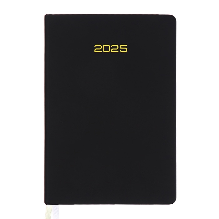 Ежедневник датированный 2025 года, deVENTE. Flag, A5 168 листов, deVENTE. Duo, твердая обложка кожзам с поролоном, шелкография, перфорация, ляссе, блок 70 г/м2