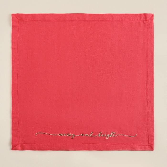 Наб. салфеток SL HOME Наб. салфеток SL HOME"Merry"40х40см-4шт., лён 100%, 170 гр/м2