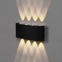 Светильник фасадный «Полусфера», FSD-067, 8 Вт, 3000К, 4 луча, IP65, 220 В, пластик, черный 100842 Светильник фасадный «Полусфера», FSD-067, 8 Вт, 3000К, 4 луча, IP65, 220 В, пластик, черный 100842