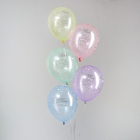 Воздушный шар латексный 12" &laquo;От всей души&raquo;, прозрачный, 25 шт., МИКС