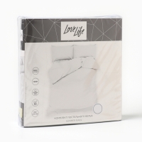 Постельное бельё LoveLife 1,5сп Summer rain 143х215см, 150х225см, 50х70см-2шт, 100%хлопок, сатин, 125г/м&sup2;