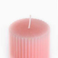 Свеча новогодняя столбик интерьерная &laquo;Новый год: Чудесного нового года&raquo;, аромат роза, 7,5 х 5 см