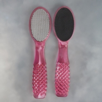 Пилка для ног, двусторонняя, металлическая/наждачная, 17,5 см, цвет МИКС Пилка для ног, двусторонняя, металлическая/наждачная, 17,5 см, цвет МИКС