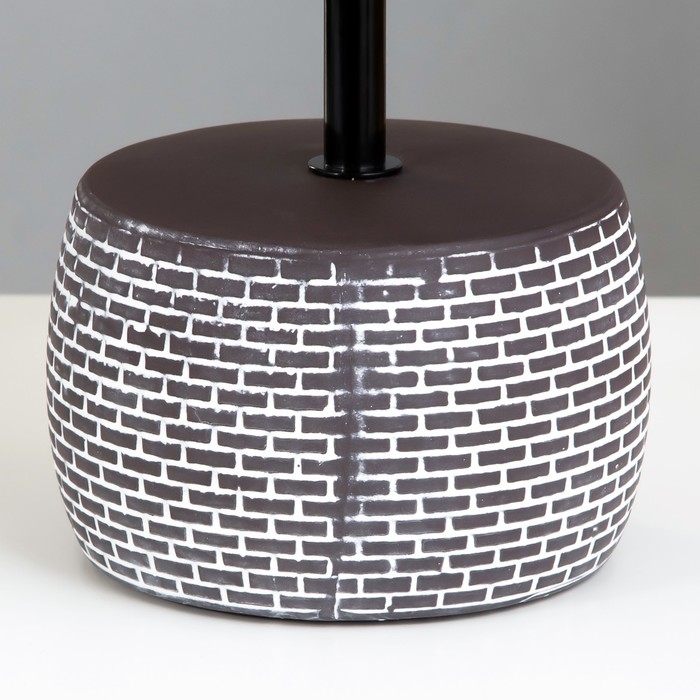 Настольная лампа Доротея E14 40Вт шоколадно-белый 18х18х32 см RISALUX