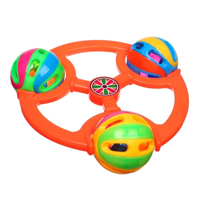 Погремушка &laquo;Яркие шары&raquo;, цвет МИКС, Крошка Я