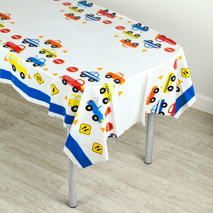 Скатерть &laquo;Машинки&raquo;, 108 &times; 180 см