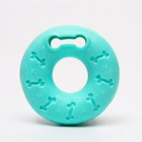 Кольцо под лакомства, утолщённый TPR, 12,5 см, зелёное Кольцо под лакомства, утолщённый TPR, 12,5 см, зелёное