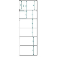 Стеллаж Лофт, 600х240х1810, Венге Стеллаж Лофт, 600х240х1810, Венге