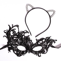 Карнавальный костюм &laquo;Погладь меня&raquo; (ободок + уши + маска)