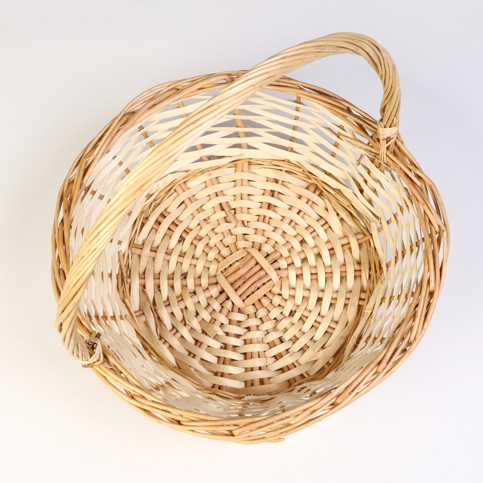 Корзина плетеная, 36 х 12/35 см, ива