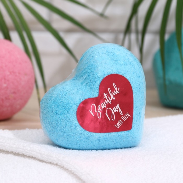 Бомбочка для ванн &laquo;Сердце&raquo; Beautiful day, 130 г